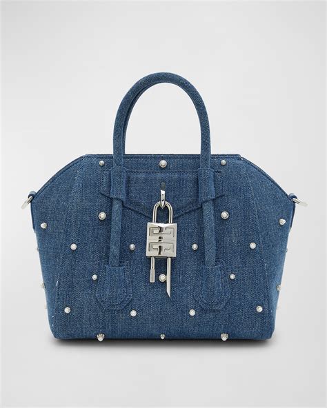 givenchy small antigona duffel|mini antigona lock denim tote bag.